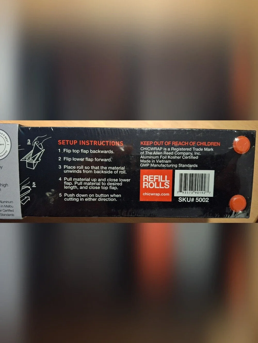 NEW ChicWrap Professional Aluminum Foil Dispenser 12